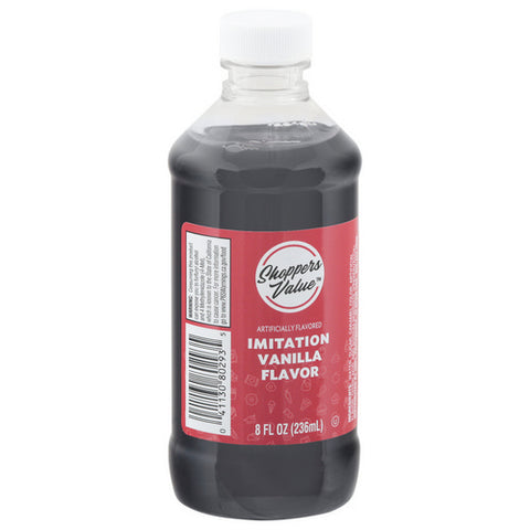 Imitation Vanilla Flavored Extract 8 Oz (Case Of 12) by Shoppers Value