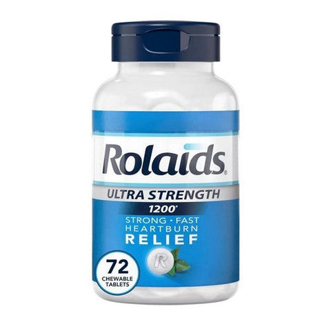 Rolaids, Ultra Strength Antacid Chewable Mint, 72 Tabs Rolaids