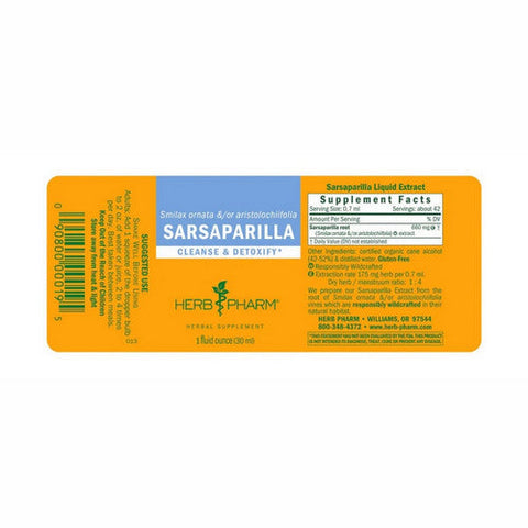 Herb Pharm, Sarsaparilla, 1 Oz Herb Pharm