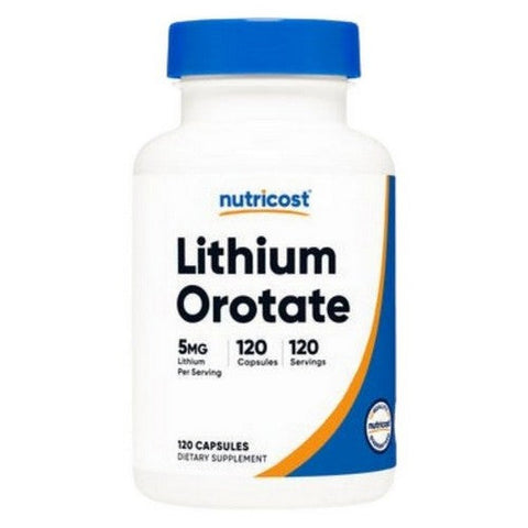 Nutricost, Lithium Orotate Capsules, 5 Mg, 120 Count Nutricost