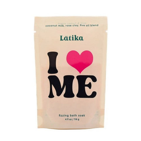 Latika Soap, Fizzing Bath Soak I Heart Me, 4 Oz Latika Soap