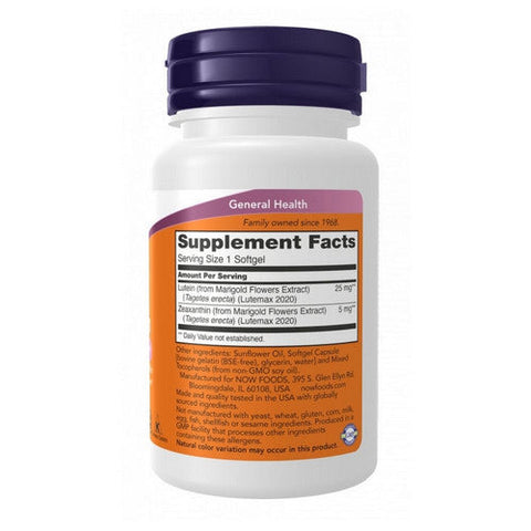 Now Foods, Lutein And Zeaxanthin, 120 Softgels Now Foods