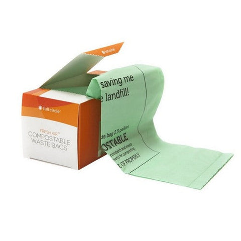 Full Circle Home, Food Scrap Bags Compostable, 25 Bags (2.5 Gallons) Full Circle Home