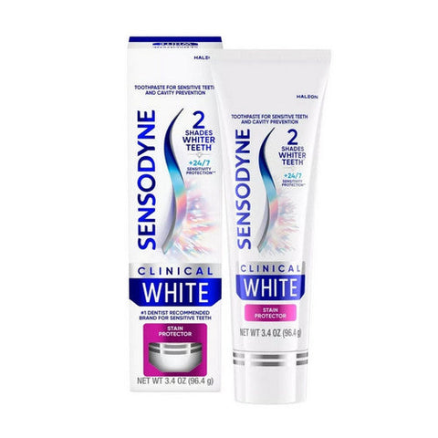 Poligrip, White Stain Protector Toothpaste, 3.4 Oz Poligrip