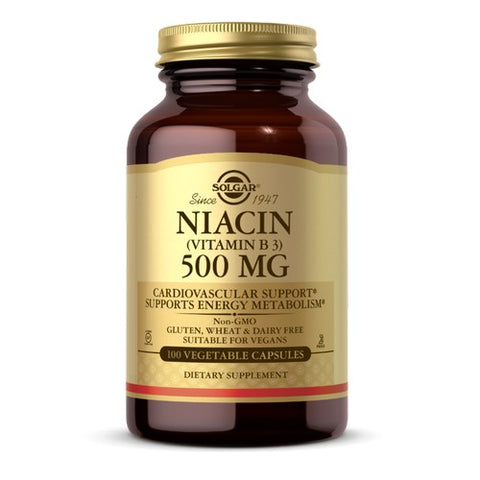 Solgar, Niacin Vitamin B3, 500 Mg, 100 Veg Caps Solgar