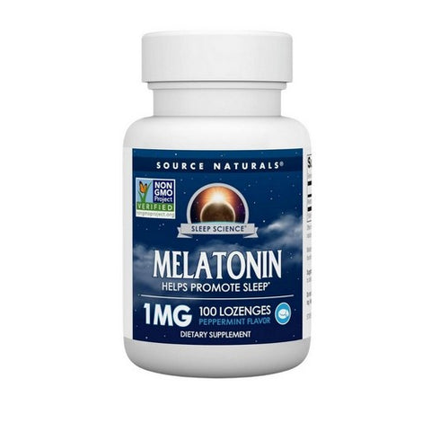 Melatonin Peppermint 100 Lozenges by Source Naturals