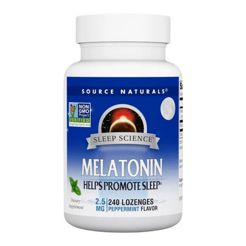 Melatonin Peppermint Sublingual Peppermint 240 Tabs by Source Naturals