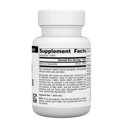 Source Naturals, Niacinamide B-3, 100 mg, 100 Tabs Source Naturals