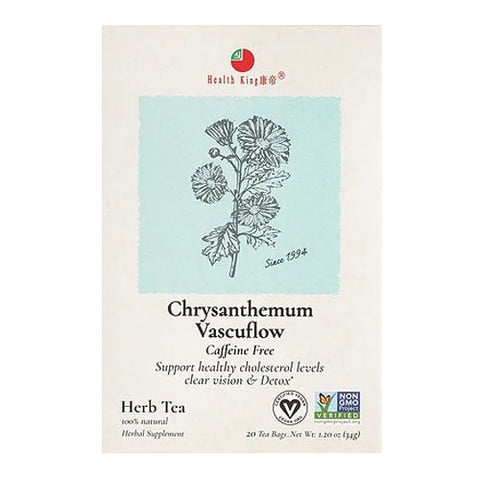 Health King, Chrysanthemum Vascuflow Herb Tea, 20bg Health King