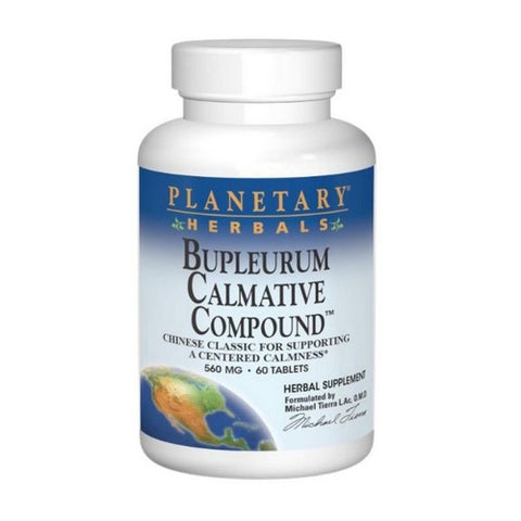 Planetary Herbals, Bupleurum Calmative Compound, 550 Mg, 60 Tabs Planetary Herbals