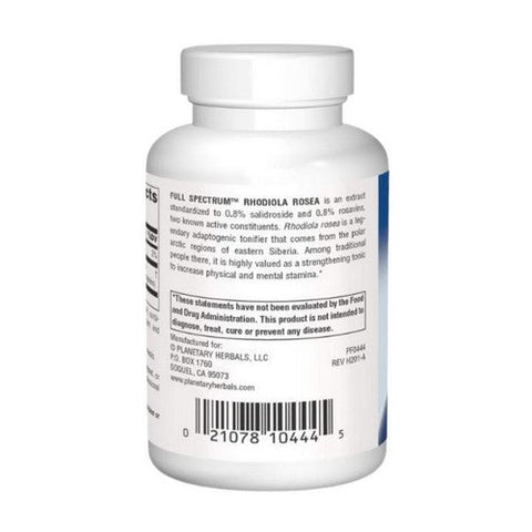 Planetary Herbals, Full Spectrum Rhodiola Rosea Extract, 60 Tabs Planetary Herbals