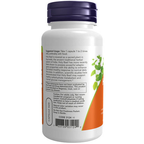 Now Foods, Holy Basil Extract, 500 Mg, 4 Oz Now Foods