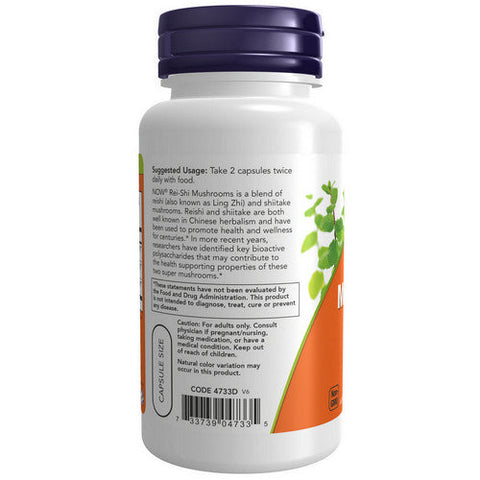Now Foods, Rei-Shi Mushrooms, 270 mg, 100 Caps Now Foods
