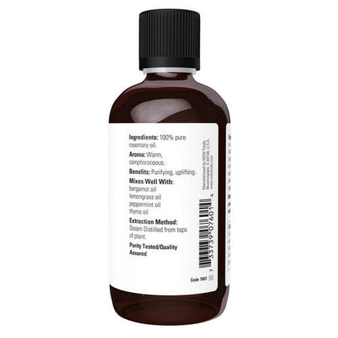 Now Foods, 100 % Rosemary Essential Oil, 118ml, 4 OZ Now Foods
