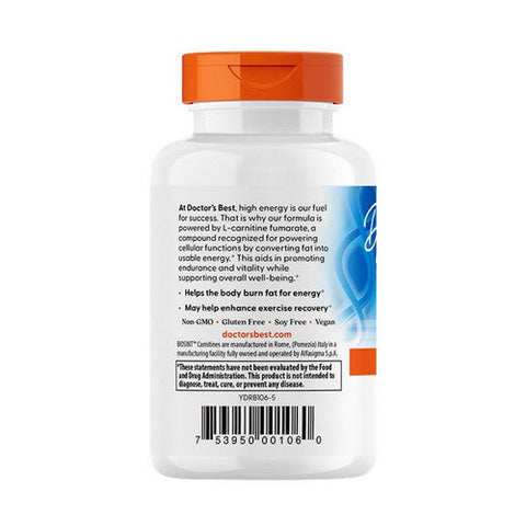 Doctors Best, L-Carnitine Fumarate With Biosint Carnitine, 855 mg, 60 Veggie Caps Doctors Best