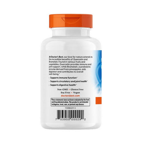 Doctors Best, Quercetin Bromelain, 180 Veggie Caps Doctors Best
