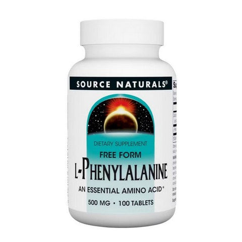 Source Naturals, L-Phenylalanine, 500 mg, 100 Tabs Source Naturals