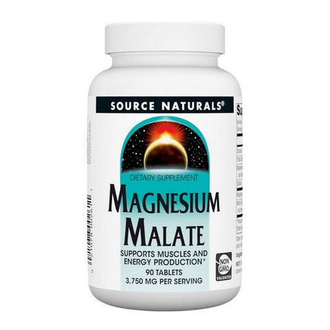 Source Naturals, Magnesium Malate, 625 Mg, 90 Tabs Source Naturals
