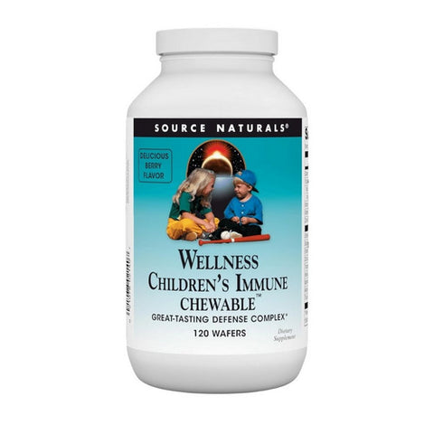 Source Naturals, Children's Immune Chewable Wafer, 120 wafers Source Naturals