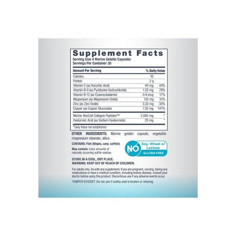 Neocell Laboratories, Marine Collagen, 120 Caps