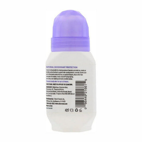 Crystal, Mineral-Enriched Deodorant Roll-On Lavender And White Tea, 2.25 Oz Crystal