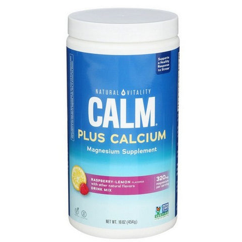 CALM Plus Calcium Raspberry Lemon 16 Oz by Natural Vitality
