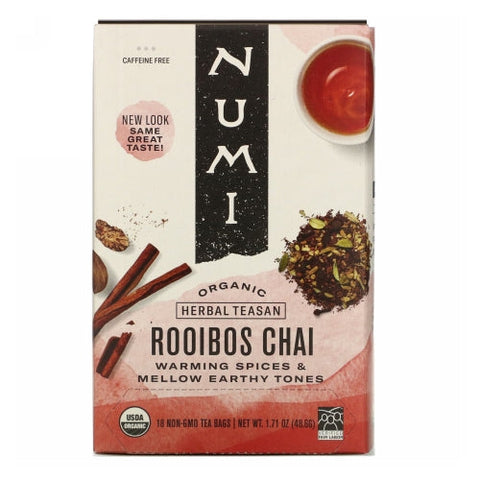 Numi Tea, Ruby Chai Spiced Rooibos Tea, 18 bags Numi Tea