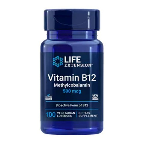 Life Extension, Vitamin B12 Methylcobalamin, 500 Mcg, 100 Veg Lozenges Life Extension