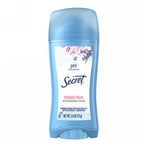 Secret, Antiperspirant Deodorant Invisible Solid Powder Fresh, 2.6 Oz Secret